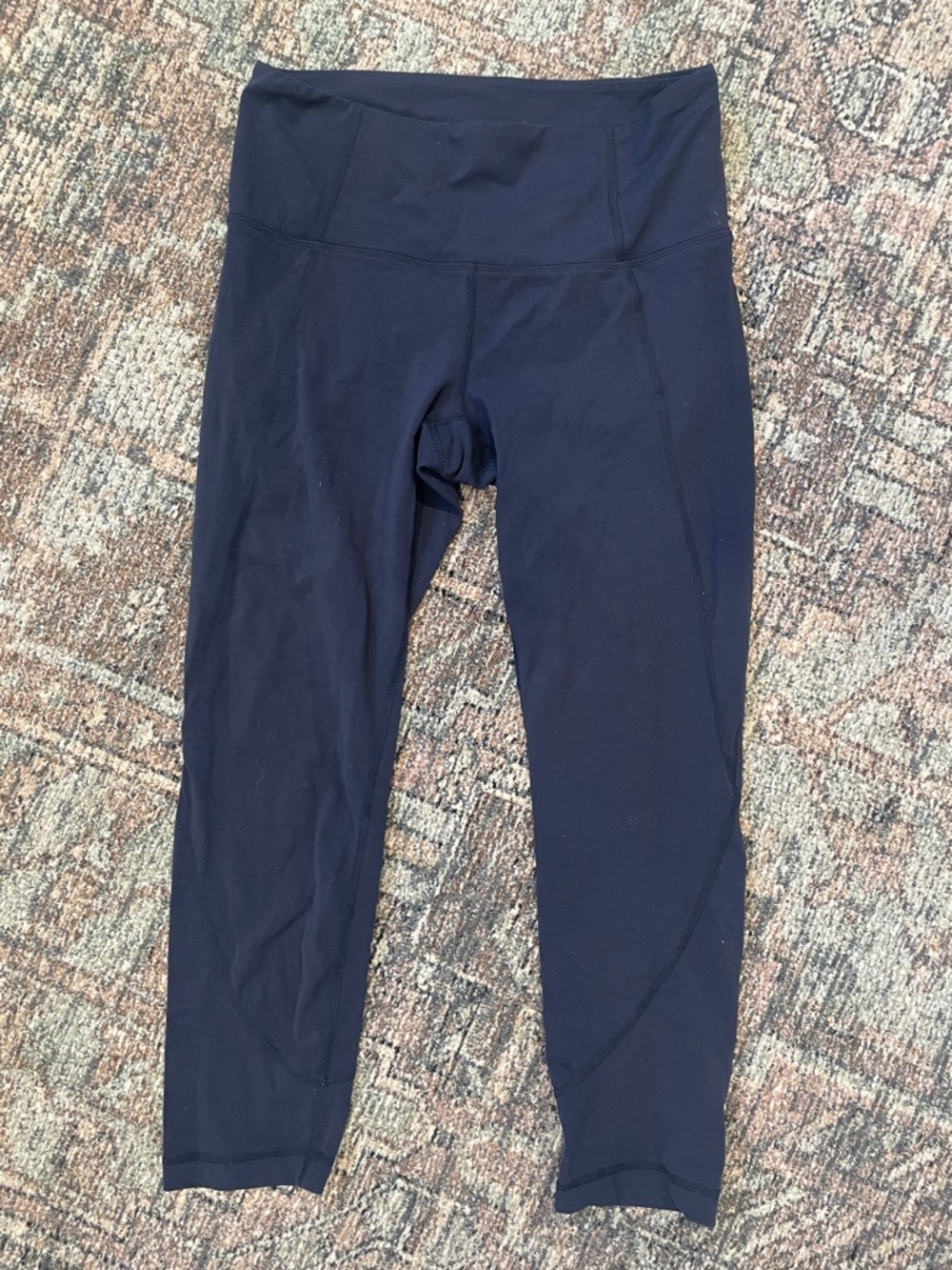 Athleta Navy Cropped Low-Rise Leggings XS Activewear Yoga